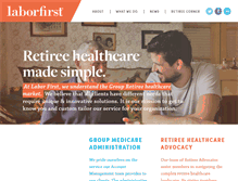 Tablet Screenshot of labor-first.com